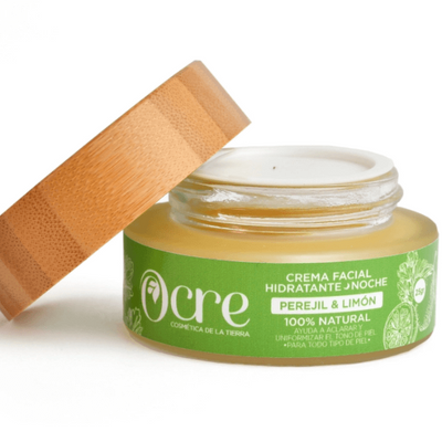 Crema facial noche de Perejil Ocre
