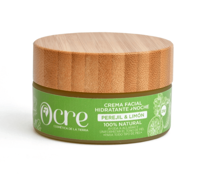 Crema facial noche de Perejil Ocre