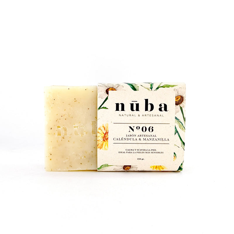 Jabón caléndula y Manzanilla  piel sensible Nuba